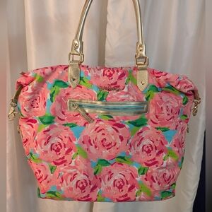 Lilly Pulitzer Hotty Pink First Impressions Overnight Bag